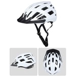 DUDUCHUN Kids Bike Helmet,Light Integrally Mountain Bike Helmet Adjustable Detachable Helmet with 24 Ventilation Holes,for Boy Girl Adult Outdoor Sports,White,L (57~61cm)