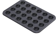 Hairy Bikers Bakeware, 24 Cup Muffin Tray, Non Stick, Dishwasher Safe, Red