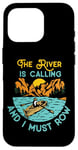 iPhone 16 Pro Rowing Row Boat Retro Vintage The River Is Calling And I Case