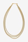 Edblad - Halsband Herringbone Triple Necklace - Guld