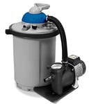 Spid'O 2944 Groupe de Filtration pour Piscine, Combo 10, Kit Pompe avec Filtration Aqualoon (balles filtrantes), 10m3/h pour Piscine jusqu'à 35m3