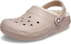 Crocs Unisex Classic Lined Clog, Mushroom Bone, 5 UK Men/ 6 UK Women