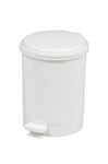 Plastic 40 L 40 Litre Waste Pedal Bin White Recycling Rubbish Dustbin Kitchen