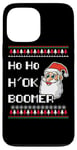 Coque pour iPhone 13 Pro Max Ho Ho H' OK BOOMER Santa Claus Gen Z Pull de Noël moche