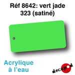 Decapod 8642 - Vert jade 323 (satiné), Peinture acrylique à l'eau