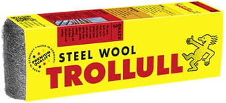 TROLLULL Steel Wool | Wire Wool 200g coarse 3 enhances the natural grain of wood, cleans glass, roughens old varnish or paint