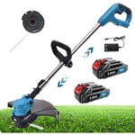 Teetok - Trimmers de haies électriques, strimerie de coupe-herbe sans fil Stroit +1 ligne de remplacement de la ligne de remplacement + batterie