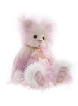 Charlie Bears Lara Teddy Bear Long Plush Pink and White Collect 41 cm Tall