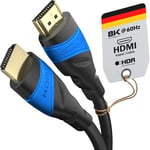 KabelDirekt – 8K & 4K HDMI Cable – 5x 2m – Available in 0.15-22.5m – For all HDMI devices (4K@120Hz & 8K@60Hz, HDMI 2.0, High Speed with Ethernet, for PC, TV, PS5, Xbox Series, Switch – Black)