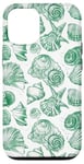 iPhone 14 Green ink Seashell Starfish Ocean Beach Sea Case