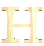 Artemio 11,5 cm Bois Lettre H en majuscules, de Couleur Beige