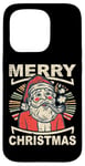 Coque pour iPhone 15 Pro Merry X-Mas Pull de Noël moche Père Noël