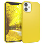 For Apple iPhone 12 Mini Protective Cover TPU Back Cover Case Slim Matte Yellow