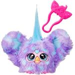 Furby Furblets Groo-Vee Mini Electronic Plush Toy, Purple and Blue