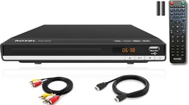 Roxel RDP-S500 DVD Player with HDMI Cable for TV, Multi Region DVD Player with