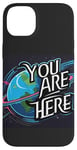 Coque pour iPhone 14 Plus Galaxy Science Geek Gifts T-shirt You are here Deep Space