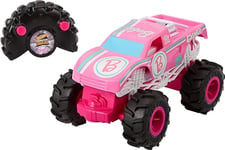 Hot Wheels Monster Trucks Monster Truck Barbie télécommandé à l’échelle 1/24, pneus Tout-Terrain, télécommande de Pilotage Multifonction, HNV02