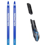 SALOMON Pack ski de fond Salomon S/lab Cl Jr + Shift Bdg Blue/black/white 25 Enfant Bleu / Blanc Noir taille 167 2025