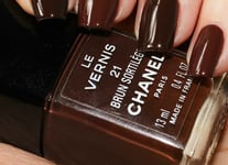 BEYOND RARE Ltd Edtn CHANEL NAIL Colour POLISH 21 BRUN SORTILEGE WORLD SOLD-OUT