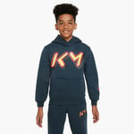 Nike Hettegenser Club Fleece Mbappé Personal Edition - Blå Barn, størrelse L: 147-158 cm