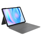 Logitech Combo Touch iPad Air 11 Pouces (M2), iPad Air (4e & 5e gen - 2020, 2022, 2024) Keyboard Case - Clavier détachable rétro-éclairé avec kickstand -QWERTY