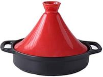 Ceramic Tagine Pot, Tajine Cooking Pot for Cooking and Stew Casserole Slow Cooker with 2 Handle and Lid Different Cooking Styles for Home Kitchen 103
