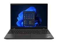 Lenovo ThinkPad T16 Gen 2 21HH - Conception de charnière à 180 degrés - Intel Core i7 - 1355U / jusqu'à 5 GHz - Win 11 Pro - Carte graphique Intel Iris Xe - 16 Go RAM - 512 Go SSD TCG Opal Encryption 2, NVMe - 16" IPS 1920 x 1200 - Gigabit Ethernet -