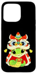 Coque pour iPhone 15 Pro Max Happy Lunar Chinese New Year 2025 Cute Baby Snake Dragon