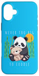 Coque pour iPhone 16 Plus Panda Lover Ours en peluche adorable pour enfants Maman Animal Baby Shower