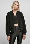 Urban Classics Ladies Oversized Sherpa Bomber Jacket (black,S)