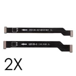 OnePlus 7 OEM-emolevyn liitäntä taipuisa kaapeli - 2-Pack Hopea/Harmaa