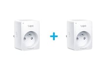 Pack de 2 Mini prises connectées WiFi avec suivi de consommation TP-LINK Tapo P110M Blanc