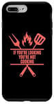 iPhone 7 Plus/8 Plus Funny Cooking BBQ Grilling Mom Dad in Living Coral color Case