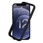 RhinoShield Coque Bumper Compatible avec [iPhone 12 Pro Max] | CrashGuard NX - Protection Fine Personnalisable - Absorption des Chocs [sans BPA] - Noir