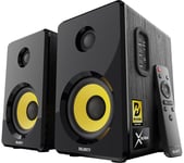 MAJORITY D40X Bluetooth 2.0 Bookshelf Speakers - Black, Black