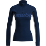 Swix RaceX Merino Half Zip, superundertøy dame Dark Navy/ Light Grey melange 10121-23-75117 XL 2024