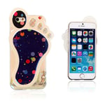 Apple 3D Foot (Värikkäät Pilkut) iPhone 6 Suojakuori Monivärinen