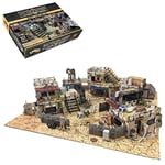 Shanty Town Core Set - Terrain Spatial 28 mm - Jeu de société - Tapis de Jeu en néoprène - Terrain 3D modulaire - Wargaming - Systèmes de Combat BSTUAC002