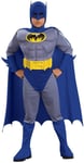 Rubies Brave & the Bold Deluxe Batman Muscle Chest Boys Halloween Costume 883482