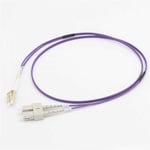 C2G 2m LC/SC OM4 LSZH Fibre Patch - Purple - koblingskabel - 2 m - purpur