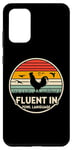 Coque pour Galaxy S20+ Inscription amusante « I'm Fluent In Fowl Language », rétro vintage