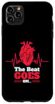 iPhone 11 Pro Max The Beat Goes On Wear Red Heart Disease Awareness Valentines Case