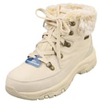 Skechers Trego Snow Worries Waterproof Womens Fashion Boots in Natural - 6 UK