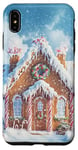 iPhone XS Max Cute Christmas Gingerbread House Snowflakes Holiday Xmas Case