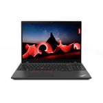 Lenovo ThinkPad T16 Laptop 40.6 cm (16") WUXGA Intel® Core™ i5 i5-1335U 16 GB DDR5-SDRAM 256 GB SSD Wi-Fi 6E (802.11ax) Windows 11 Pro Black