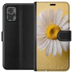 Lommeboketui til Motorola Moto E22i med Porselensblomst motiv