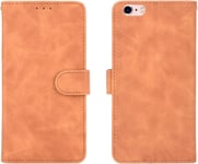 Shell Mobile Cas De Portefeuille Pour Iphone 6 Plus/6s Plus Botier De Portefeuille En Cuir Pu Avec Porte Poignet De Carte De Crédit Housse De Protection Antichoc Pour Iphone 6 Plus/6s Plus .Télé