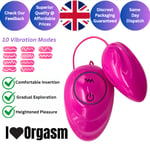 Vibrating Love Egg Vibrator Wireless Remote Control 10 Function Waterproof Dildo