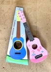 21'' PINK BUTTERFLY WOODEN GUITAR  KIDS ACOUSTIC  MUSICAL INSTRUMENT  BEGINNER