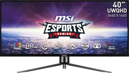 Optix MAG342CQR Écran Gaming Incurvé UWQHD 34"" - 1500R, Dalle VA, 3440x1440, 144Hz / 1ms, Adaptive Sync, HDR Ready, Mystic Light, Pied de Support Réglable 4 Directions - DP 1.4, HDMI 2.0